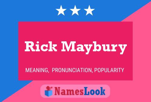 Rick Maybury Naam Poster