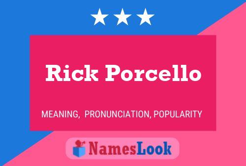 Rick Porcello Naam Poster