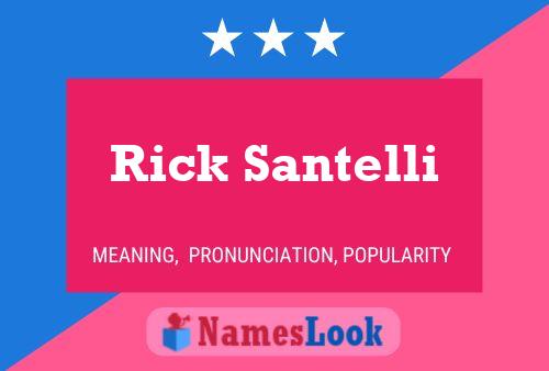 Rick Santelli Naam Poster