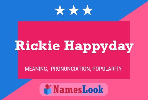 Rickie Happyday Naam Poster