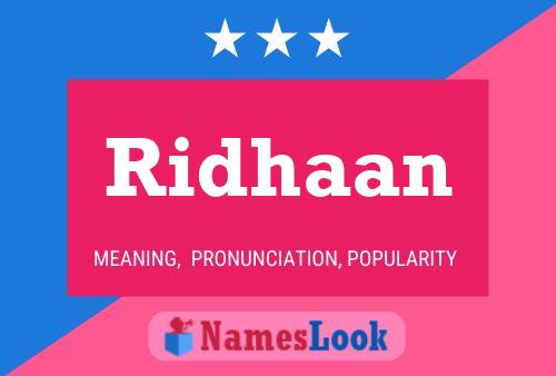 Ridhaan Naam Poster