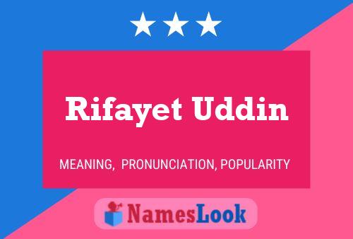 Rifayet Uddin Naam Poster