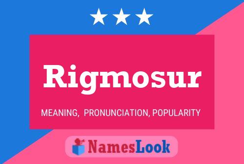 Rigmosur Naam Poster