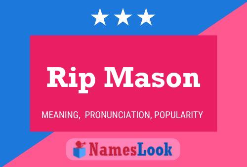 Rip Mason Naam Poster