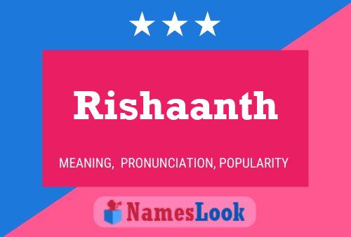 Rishaanth Naam Poster