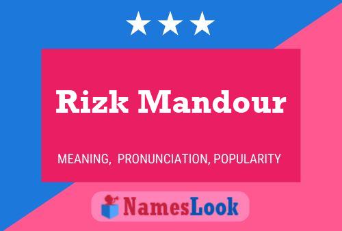 Rizk Mandour Naam Poster