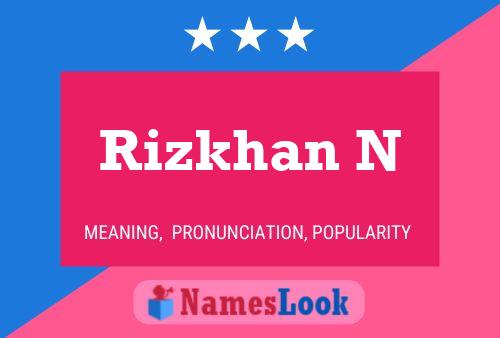 Rizkhan N Naam Poster