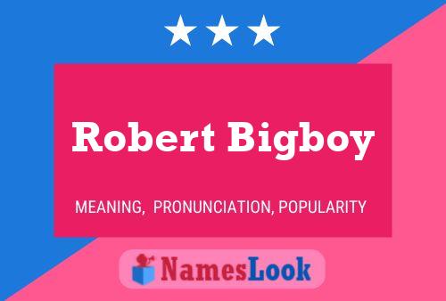 Robert Bigboy Naam Poster