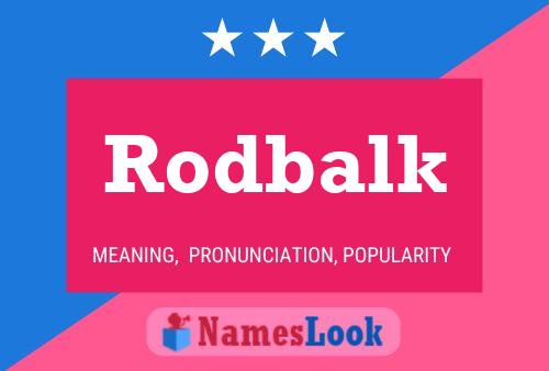 Rodbalk Naam Poster