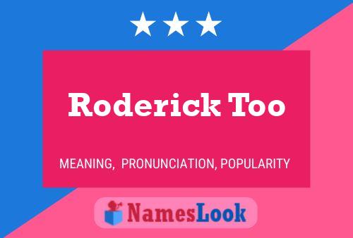 Roderick Too Naam Poster