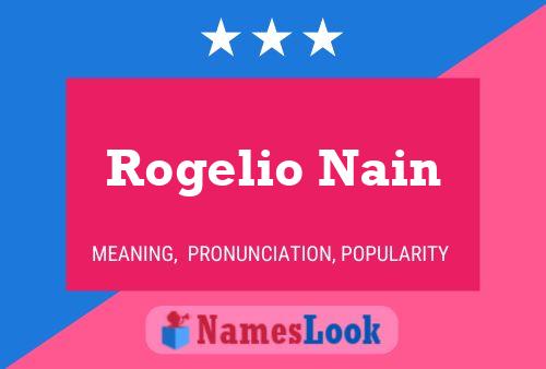 Rogelio Nain Naam Poster