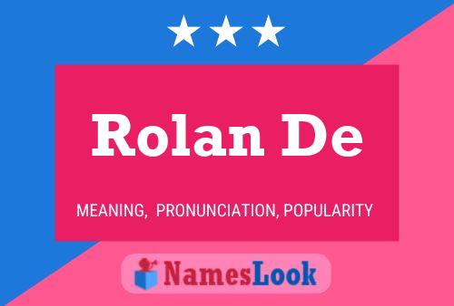 Rolan De Naam Poster