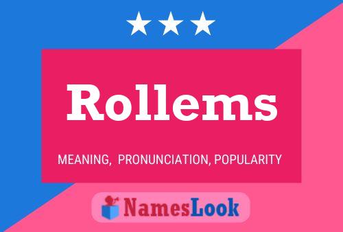 Rollems Naam Poster