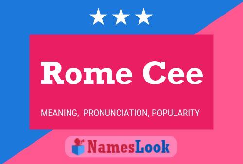 Rome Cee Naam Poster