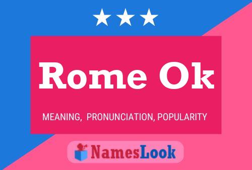 Rome Ok Naam Poster