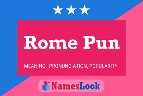 Rome Pun Naam Poster