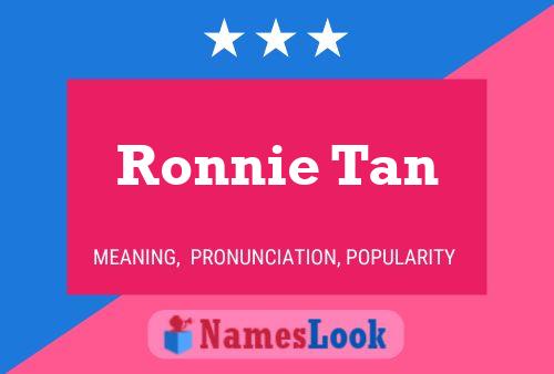 Ronnie Tan Naam Poster