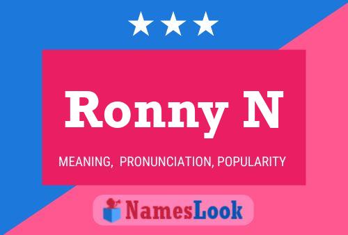 Ronny N Naam Poster