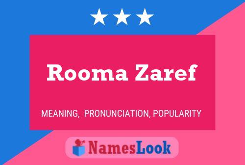 Rooma Zaref Naam Poster