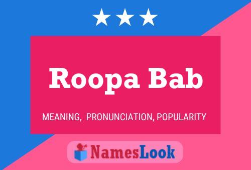 Roopa Bab Naam Poster