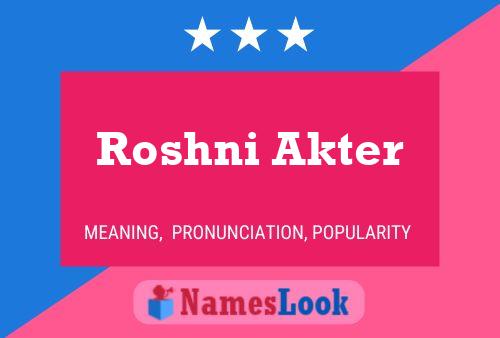 Roshni Akter Naam Poster