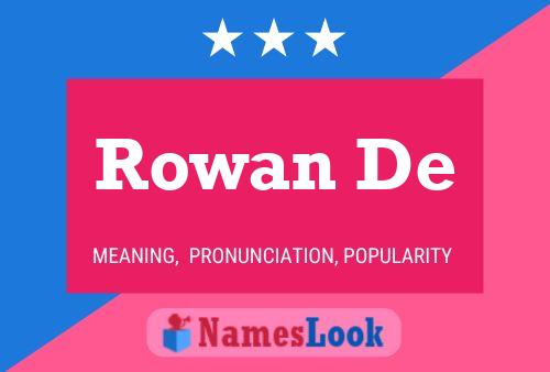 Rowan De Naam Poster