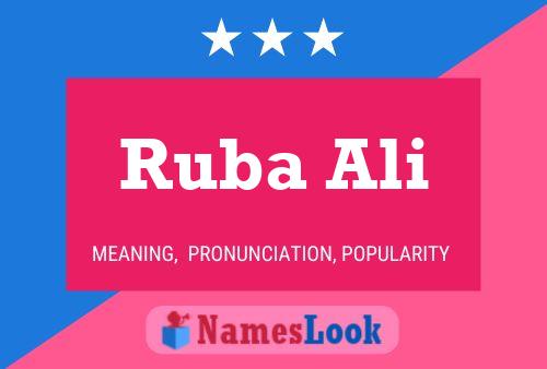 Ruba Ali Naam Poster