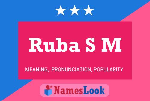 Ruba S M Naam Poster