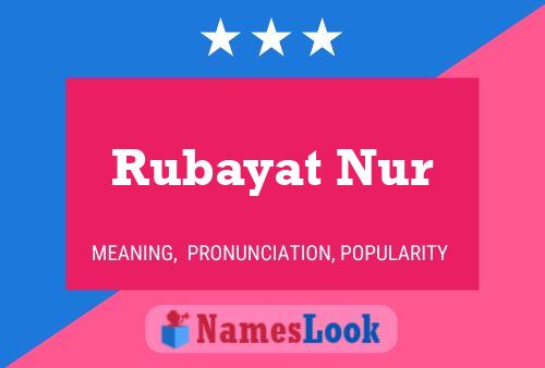 Rubayat Nur Naam Poster