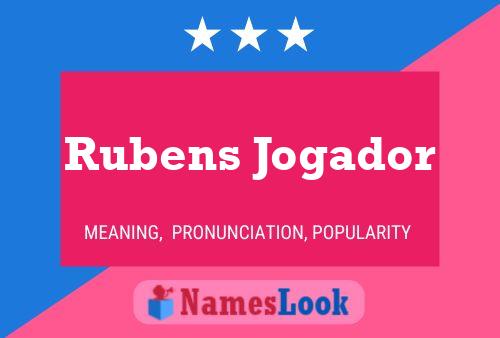 Rubens Jogador Naam Poster