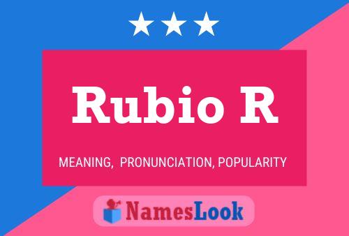 Rubio R Naam Poster