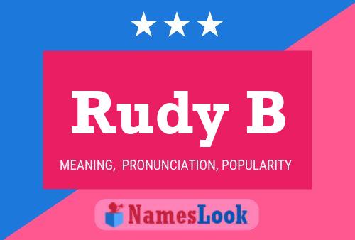 Rudy B Naam Poster