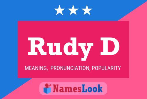 Rudy D Naam Poster