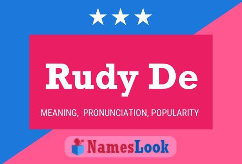 Rudy De Naam Poster