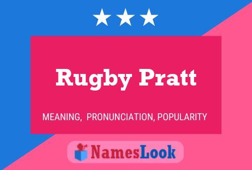 Rugby Pratt Naam Poster