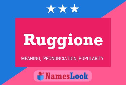 Ruggione Naam Poster