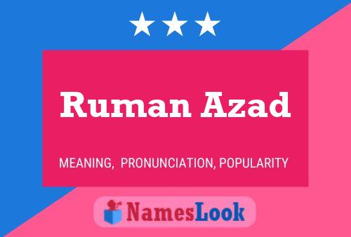 Ruman Azad Naam Poster