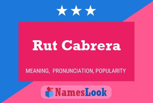 Rut Cabrera Naam Poster