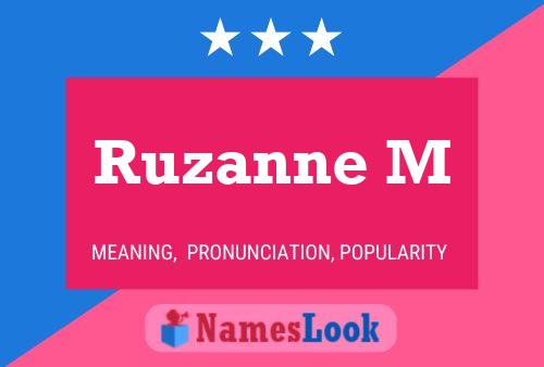 Ruzanne M Naam Poster