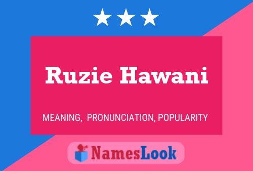 Ruzie Hawani Naam Poster