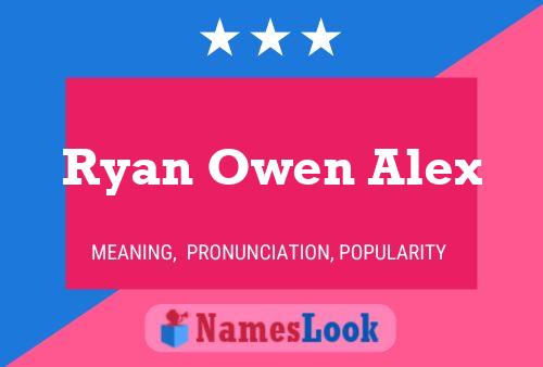 Ryan Owen Alex Naam Poster