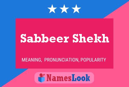 Sabbeer Shekh Naam Poster