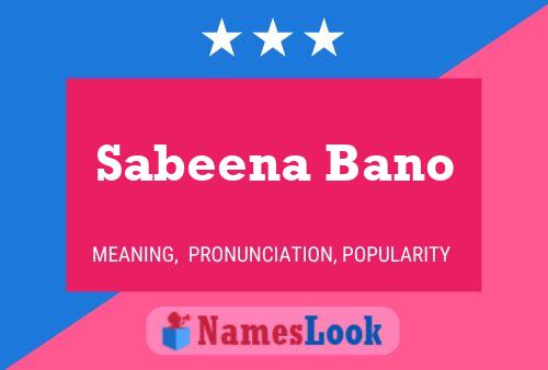 Sabeena Bano Naam Poster