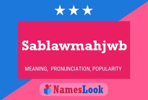 Sablawmahjwb Naam Poster