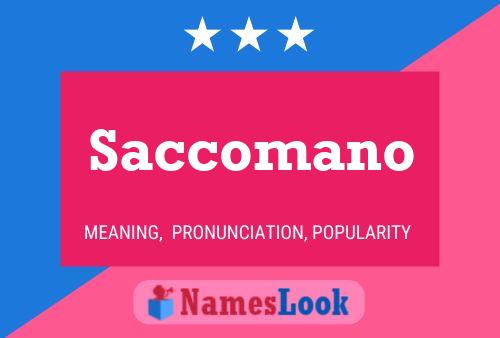 Saccomano Naam Poster