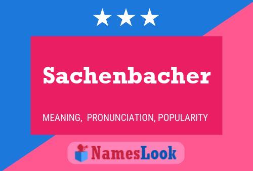 Sachenbacher Naam Poster