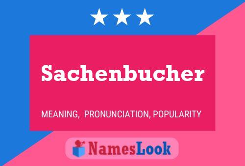 Sachenbucher Naam Poster