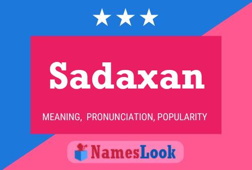 Sadaxan Naam Poster