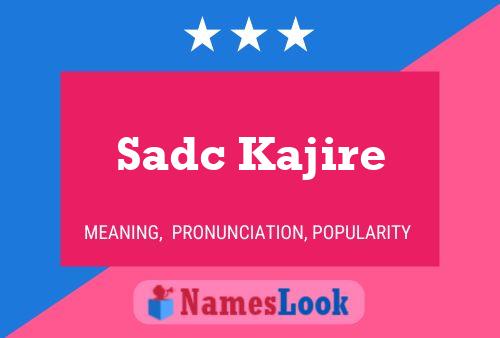 Sadc Kajire Naam Poster