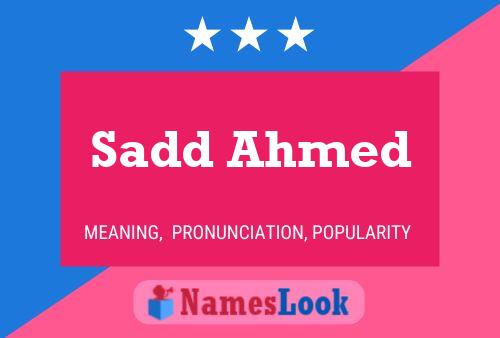 Sadd Ahmed Naam Poster